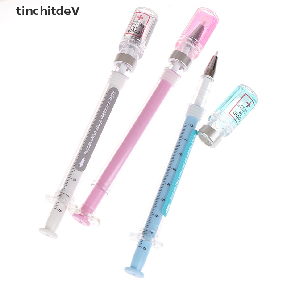 Bút bi mực gel ngòi 0.5mm hình dạng ống tiêm dễ thương