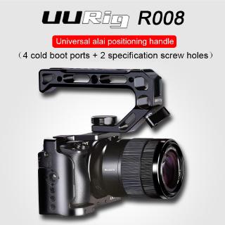 UURig DSLR Top Handle nắm tay với Arca Quick Release 4 Lạnh Mounts giày với kim loại video Cage Núi cho Sony A6400