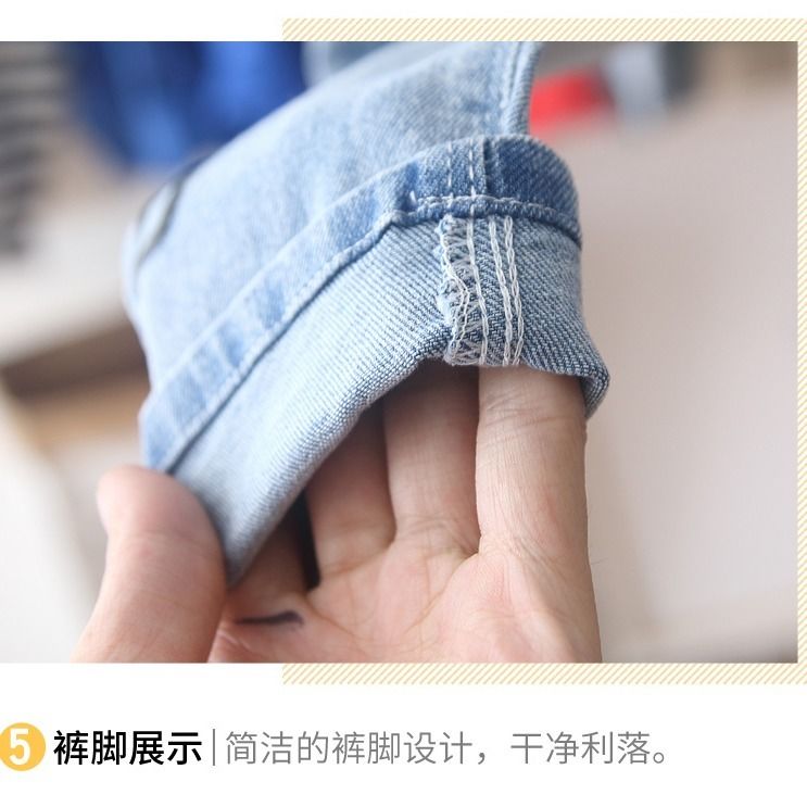 Quần jean dài dáng rộng xuân thu phong cách hợp thời trang cho bé trai