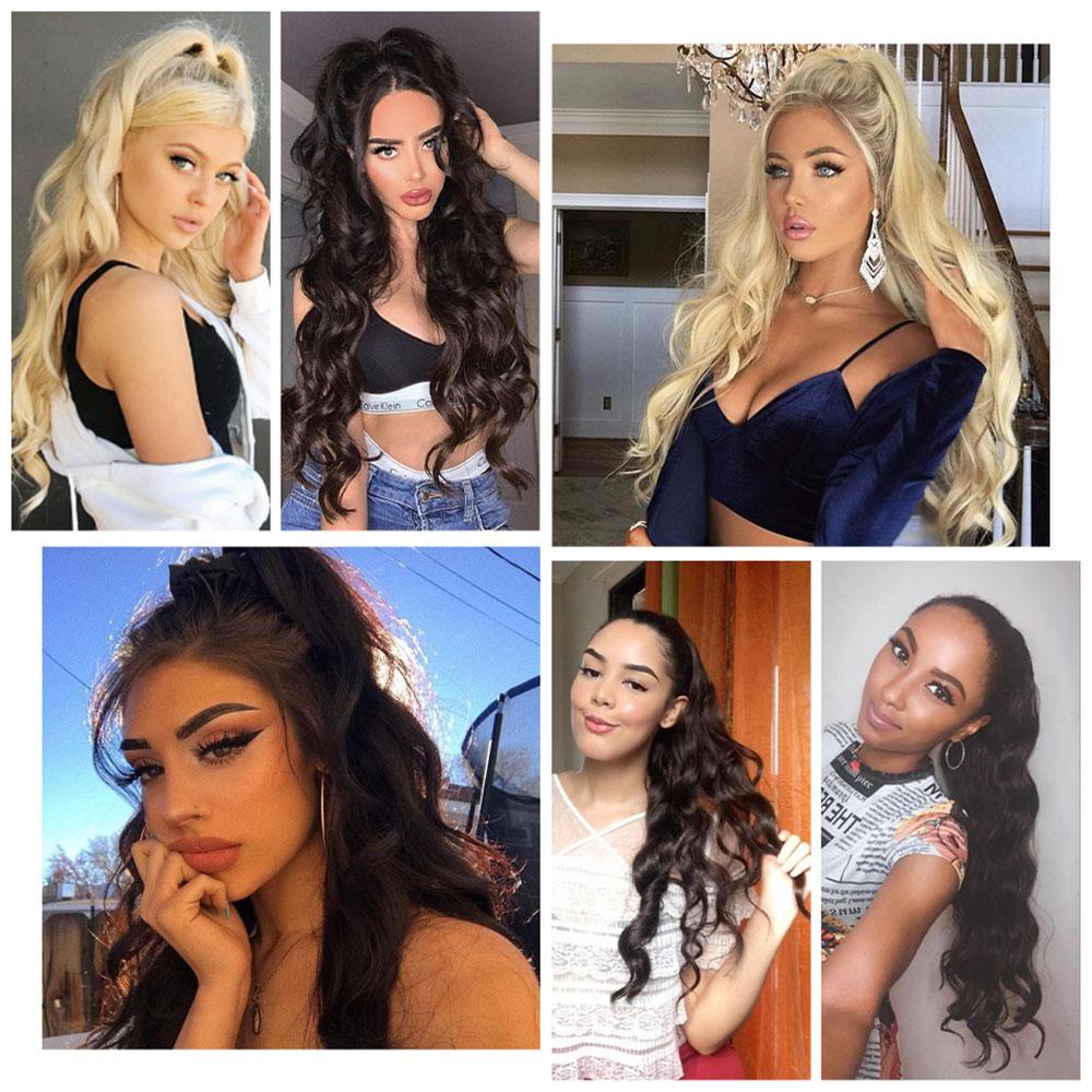 NICKOLAS Tóc Giả Bằng Sợi Tổng Hợp Màu Đen Cách Nhiệt Dành Cho Nữ