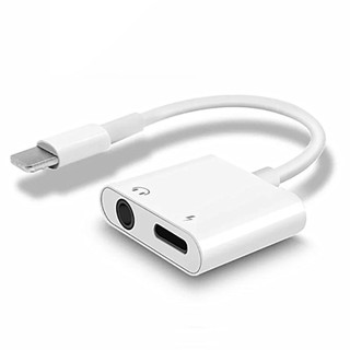 Cáp jack lighting chuyển đổi 2 đầu tai nghe và sạc chuyên dụng cho dòng iphone đời cao