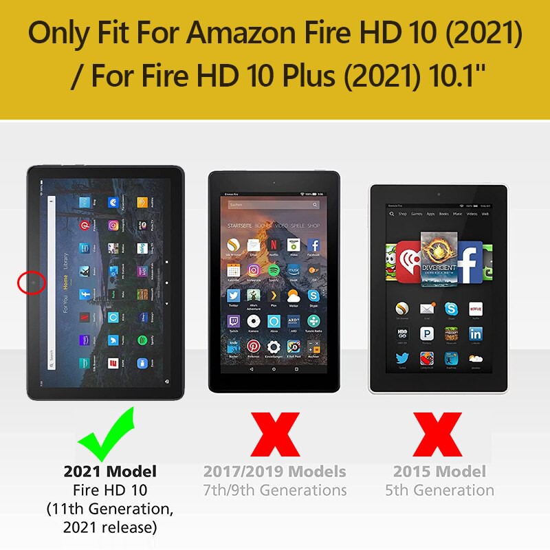 Bao Da Nắp Gập Từ Tính Màu Trơn Có Giá Đỡ Cho Amazon Fire Hd 10 2021 10.1 Inch | WebRaoVat - webraovat.net.vn