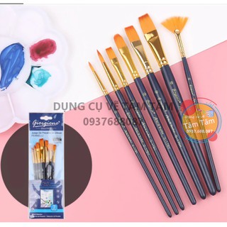 [ TÂM TÂM ]-Bộ cọ nhiều đầu tròn Giorgione G-178H-