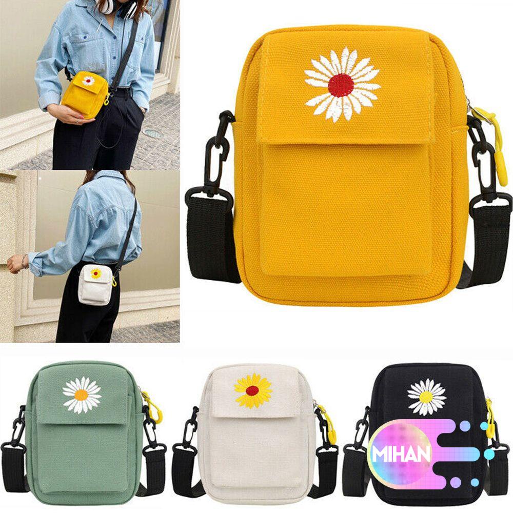 Túi xách nữ đeo vai  vải canvas nhiều màu sắc thời trang