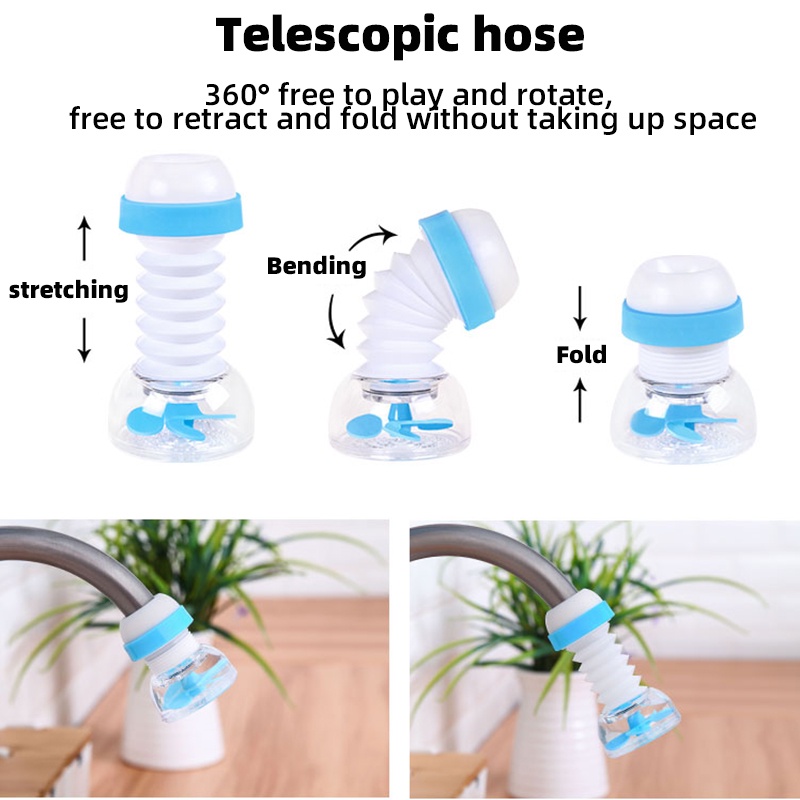 Đầu Lọc Vòi Nước Xoay 360 Độ Tiết Kiệm Nước Tùy Chỉnh Tiện Dụng Cho Nhà Bếp