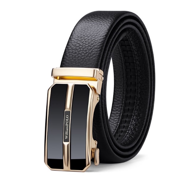 Thắt Lưng Nam Dây Nịt Nam Da Bò Cao Cấp khóa Tự động hàng hiệu WILLIAMPOLO - Kingshop Nhập W2