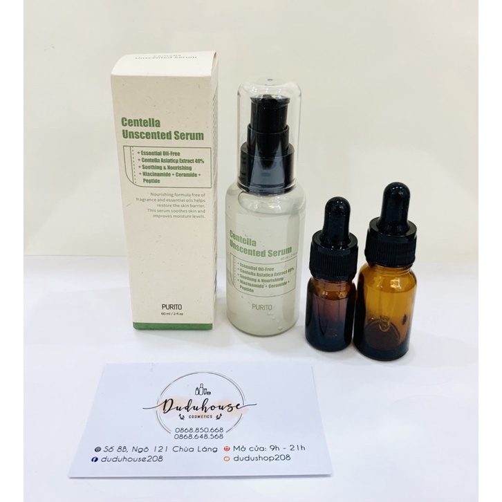 Serum Tinh Chất Purito Centella Unscented Serum Tinh Chất Rau Má