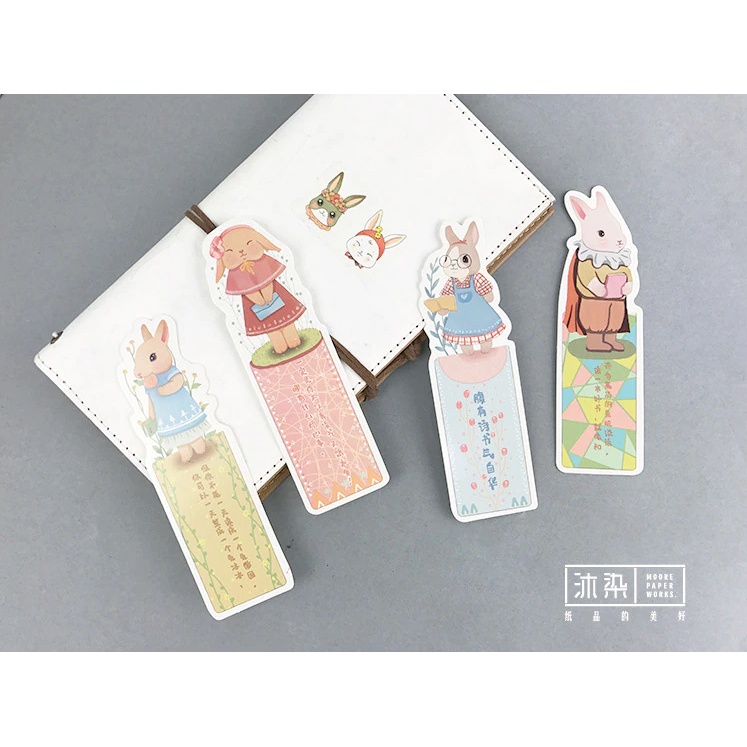 Hộp 30 Bookmark - Hình Thỏ Dễ Thương