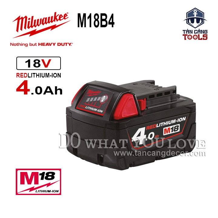 Pin 18V Milwaukee M18 REDLITHIUM-ION ( Nhiều Mã Sản Phẩm )