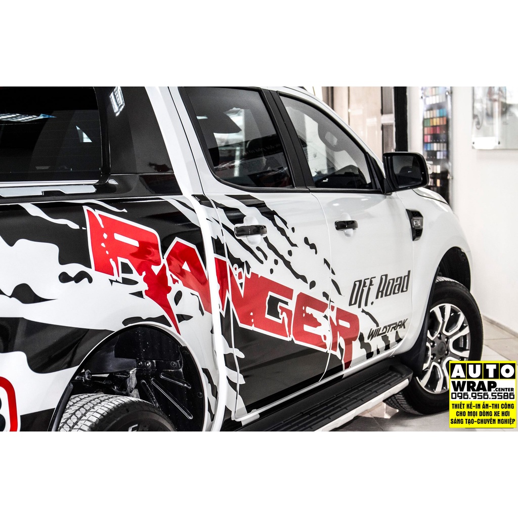 Tem họa tiết xe Ranger Offroad ARB - Tem họa tiết ô tô Ford, tem dán sườn xe thể thao