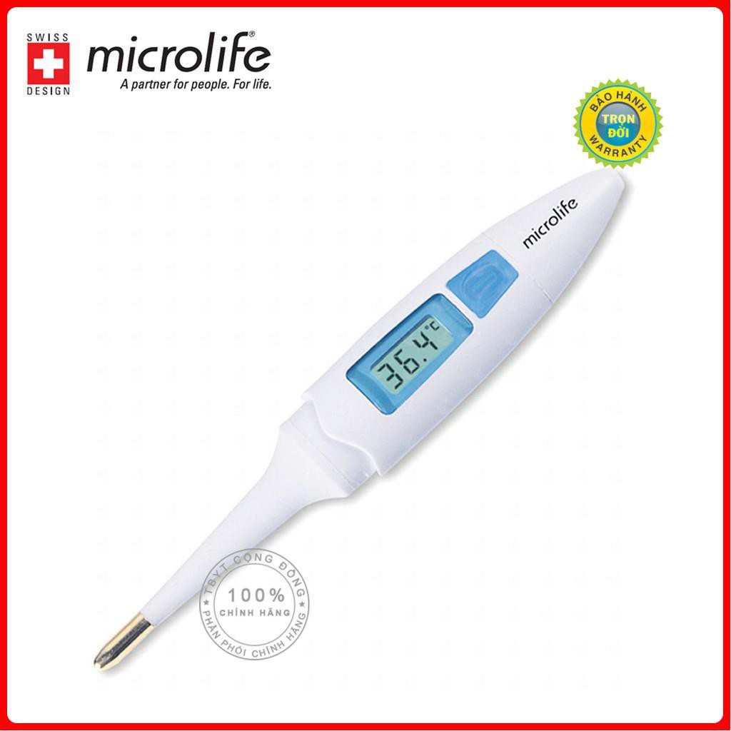 [Đo nhanh, 10 giây cho kết quả] Nhiệt kế điện tử Microlife MT200 - đầu mềm mạ vàng , chống kích ứng da