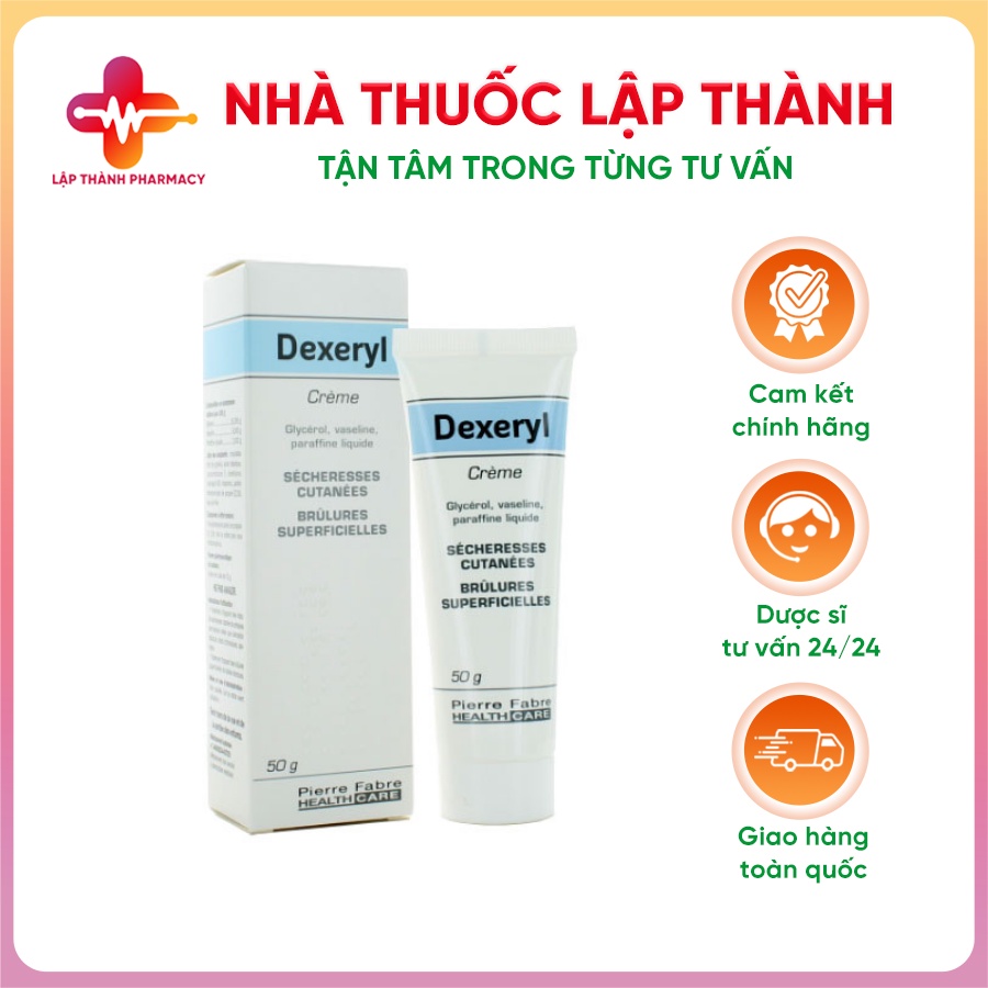 Dexeryl kem dưỡng ẩm cho bé hộp 50g , dưỡng ẩm da mặt, da body, hạn chế chàm sữa