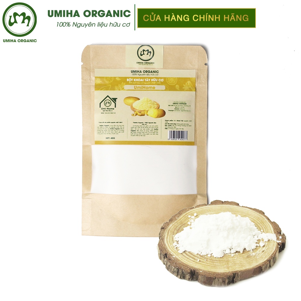 Bột Khoai Tây đắp mặt hữu cơ UMIHA nguyên chất 40G | Potato Flour 100% Organic