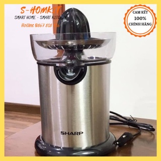 Máy vắt cam cối inox đầu rót đóng mở 2 chiều sharp ej-j130-st chính hãng bảo hành 12 tháng