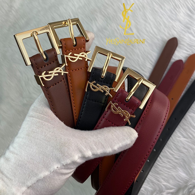 Ysl Thắt Lưng! Thắt Lưng Unisex Dùng Làm Quà Tặng Sinh Nhật Mới