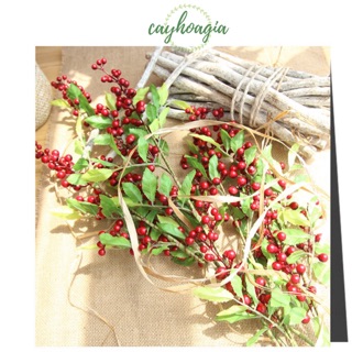Cây giả - Cành Chuỗi Ngọc Decor 70cm