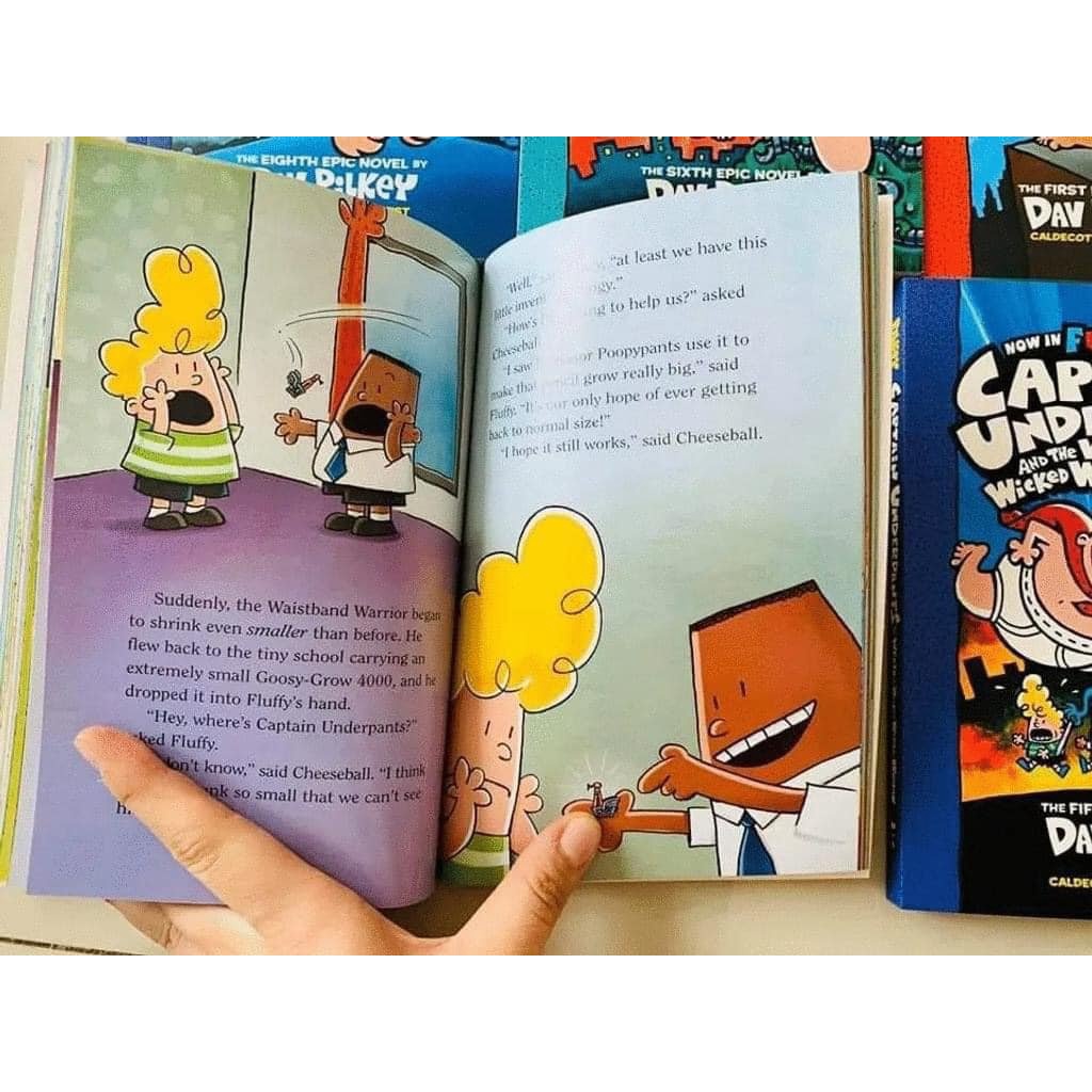 SIÊU NHÂN QUẦN CHÍP - CAPTAIN UDERPANT 12 cuốn có màu