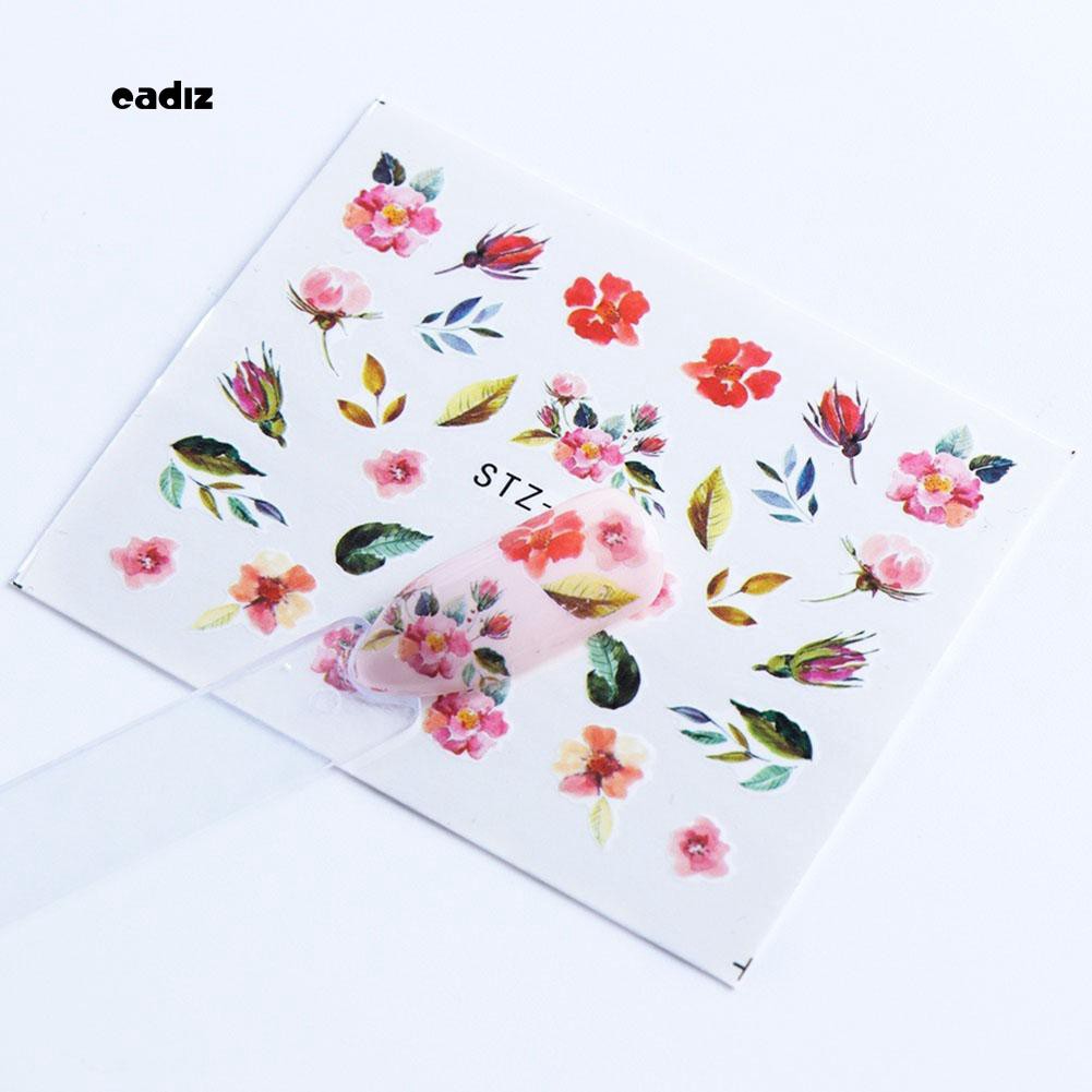 Bộ 40 miếng dán trang trí móng tay phong cách nghệ thuật