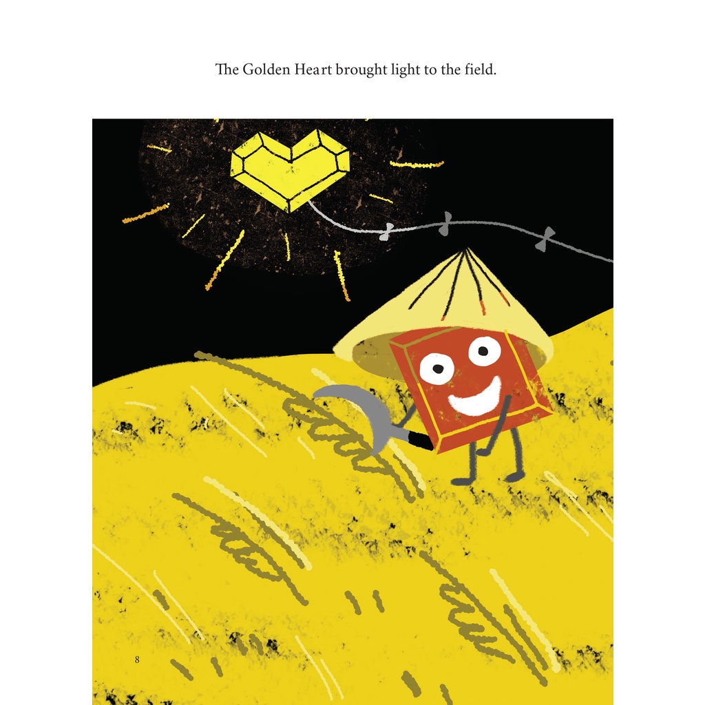 Sách tranh Anh ngữ THE GOLDEN HEART - Giải thưởng sách tranh Ehomebooks