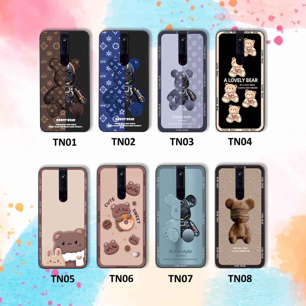 Ốp Oppo F11 / F11 Pro bear brick, gấu đáng yêu, dễ thương