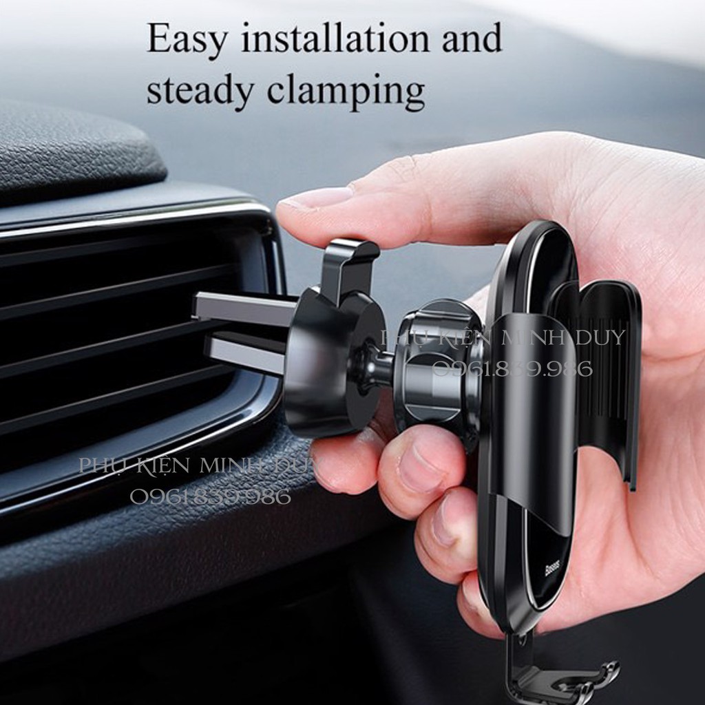 Đế giữ điện thoại khóa tự động dùng cho xe hơi Baseus Future Gravity Car Mount (Air Outlet Version) | BigBuy360 - bigbuy360.vn