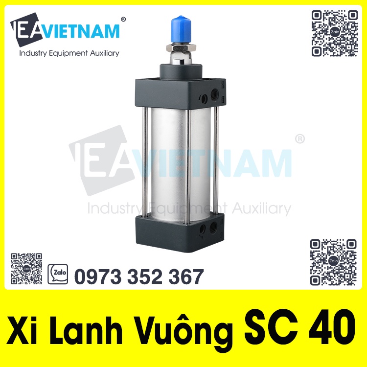 Xi lanh khí nén SC 40 SC40 x 300 350 400 450 500 600 700 800 900 1000 MM