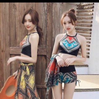 Bộ đồ bơi 3 chi tiết thổ cẩm