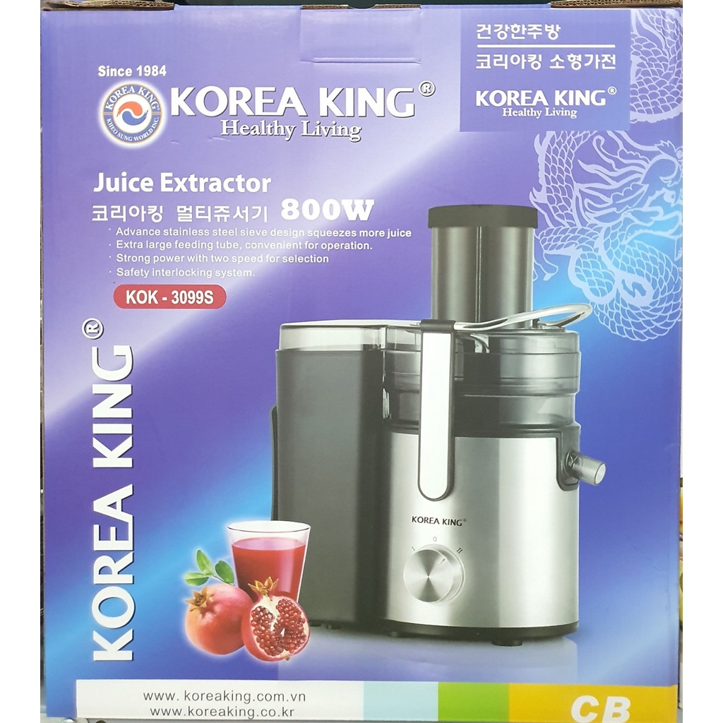 Máy ép trái cây Korea King PJ-800BS