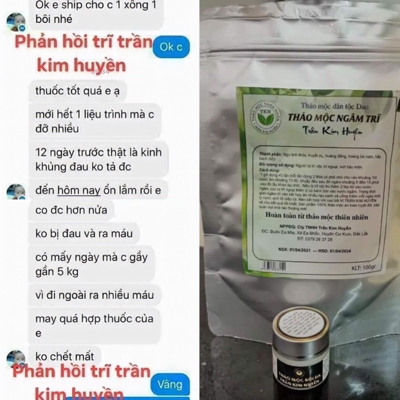 Bôi Da Lở Loét -Viêm Da trắng Trần kim huyền