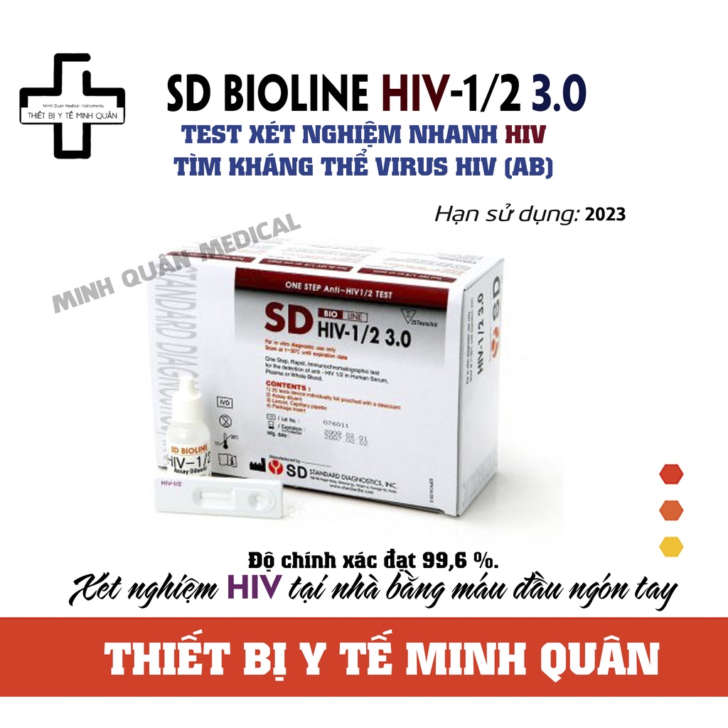 Bộ test HIV SD BIOLINE HIV-1/2 3.0