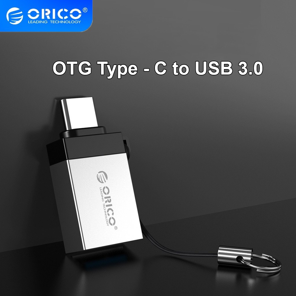 Đầu chuyển ORICO OTG Type C to USB 3.0 5Gbps truyền dữ liệu chuyển đổi cắm chuột | Vỏ nhôm có móc khoá