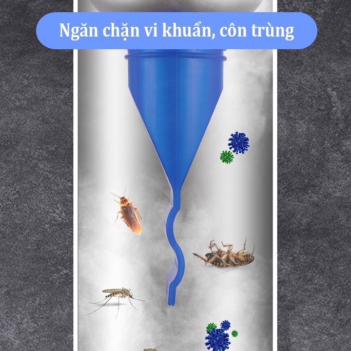 Nắp Bịt Ống Cống, Nắp Chặn Mùi Hôi Từ Cống ĐK 3-5cm, Phễu silicone ngăn mùi hôi thoát sàn, côn trùng vi khuẩn