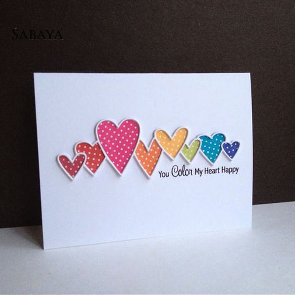 Khuôn cắt giấy kim loại hình trái tim sáng tạo