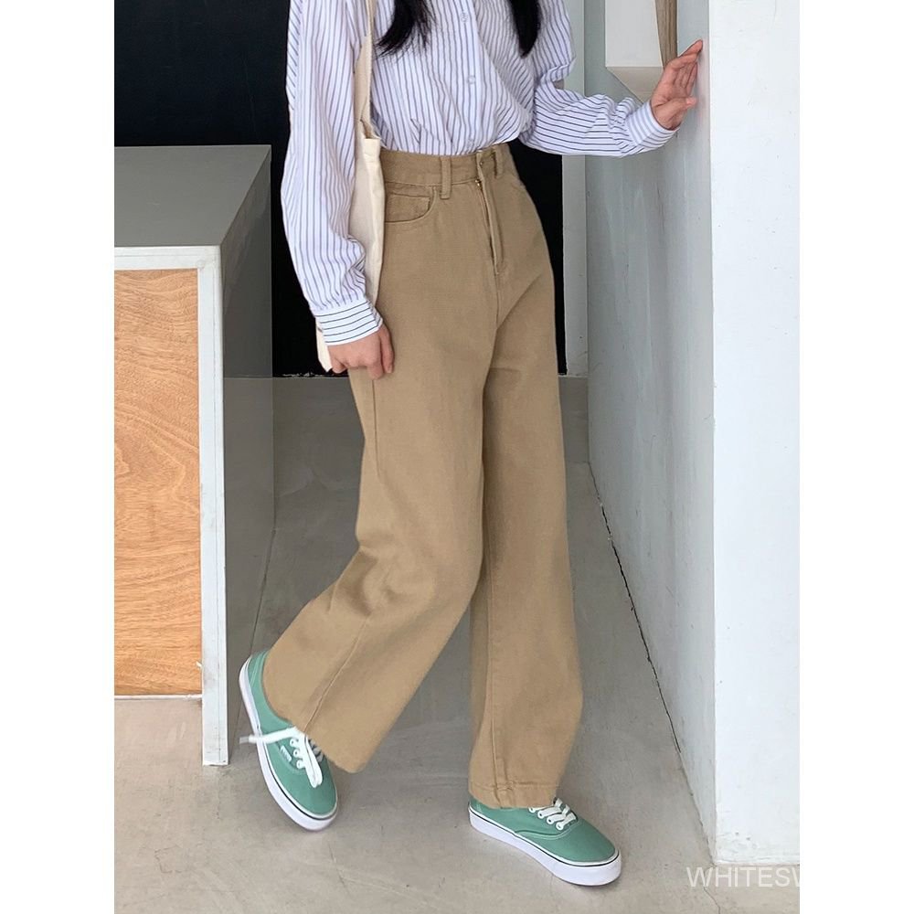 Quần Jeans Nữ Lưng Cao Ống Rộng Thời Trang 2021 | BigBuy360 - bigbuy360.vn