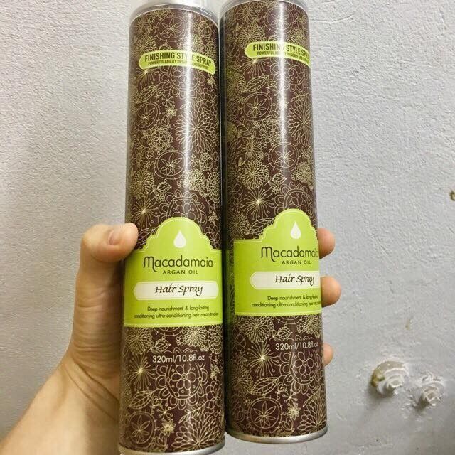 Gôm Keo Xịt Tóc Thơm Tạo Kiểu Tóc Cho Nam Và Nữ Macadamaia  320ml