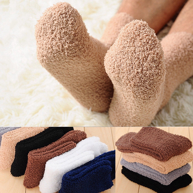 Vớ unisex bằng vải cashmere mịn mượt giúp giữ ấm khi mang trong nhà/đi ngủ | WebRaoVat - webraovat.net.vn