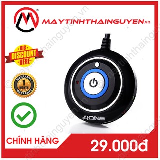 Nút bật nguồn máy tính quán net hiệu Aone - Nút nguồn quán nét có USB, Jack Audio (Qua sử dụng)