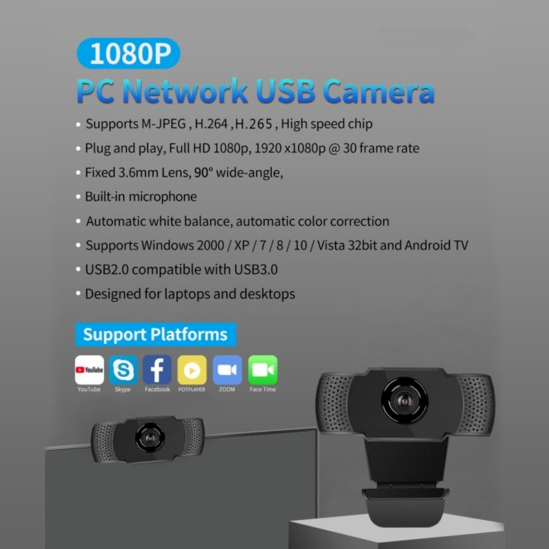 Webcam Hd 1080p 130 ° Hd Usb Wecam Chất Lượng Cao | BigBuy360 - bigbuy360.vn