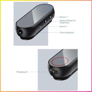 Bộ Bluetooth Receiver Baseus BA02 Wireless Adapter (Audio Bluetooth V5.0 Receiver to Jack 3.5mm, for Earphone / Speaker)