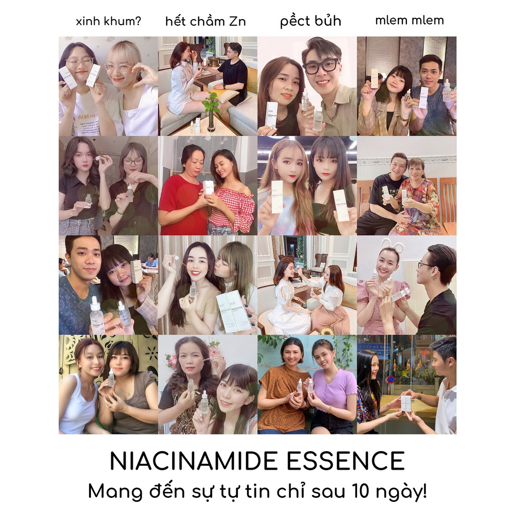 Tinh chất dưỡng sáng mờ thâm ngừa lão hóa tàn nhang Niacinamide Essence | ZEE ZEE skincare 30ml