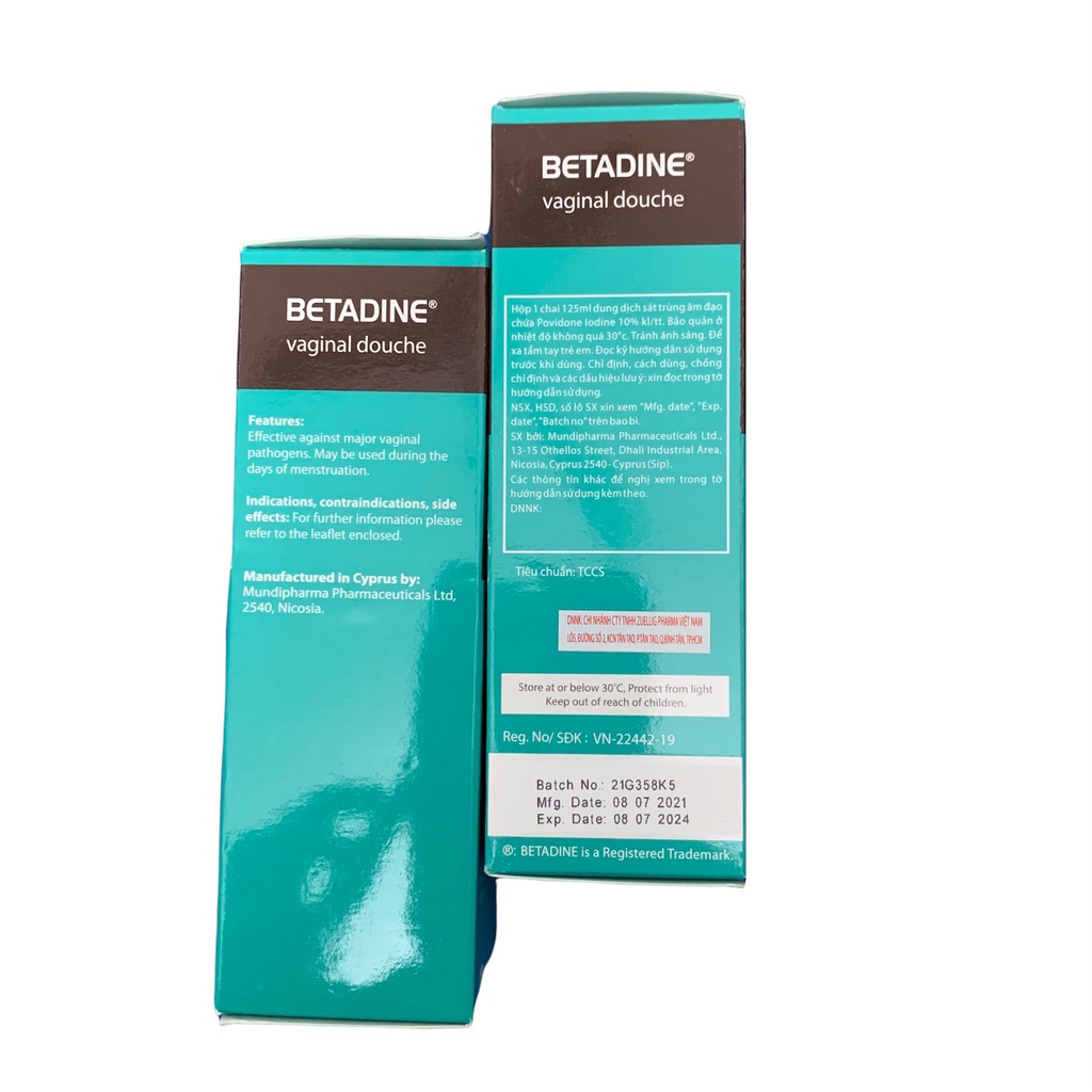 Batadin vinagal rửa phụ khoa - Chai 125ml