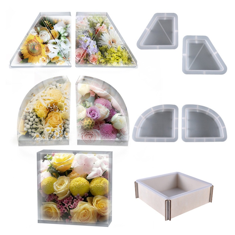 Khuôn Nhựa Resin Pha Lê Chống Rách Dễ Dàng Làm Sạch Trang Trí Nhà Cửa