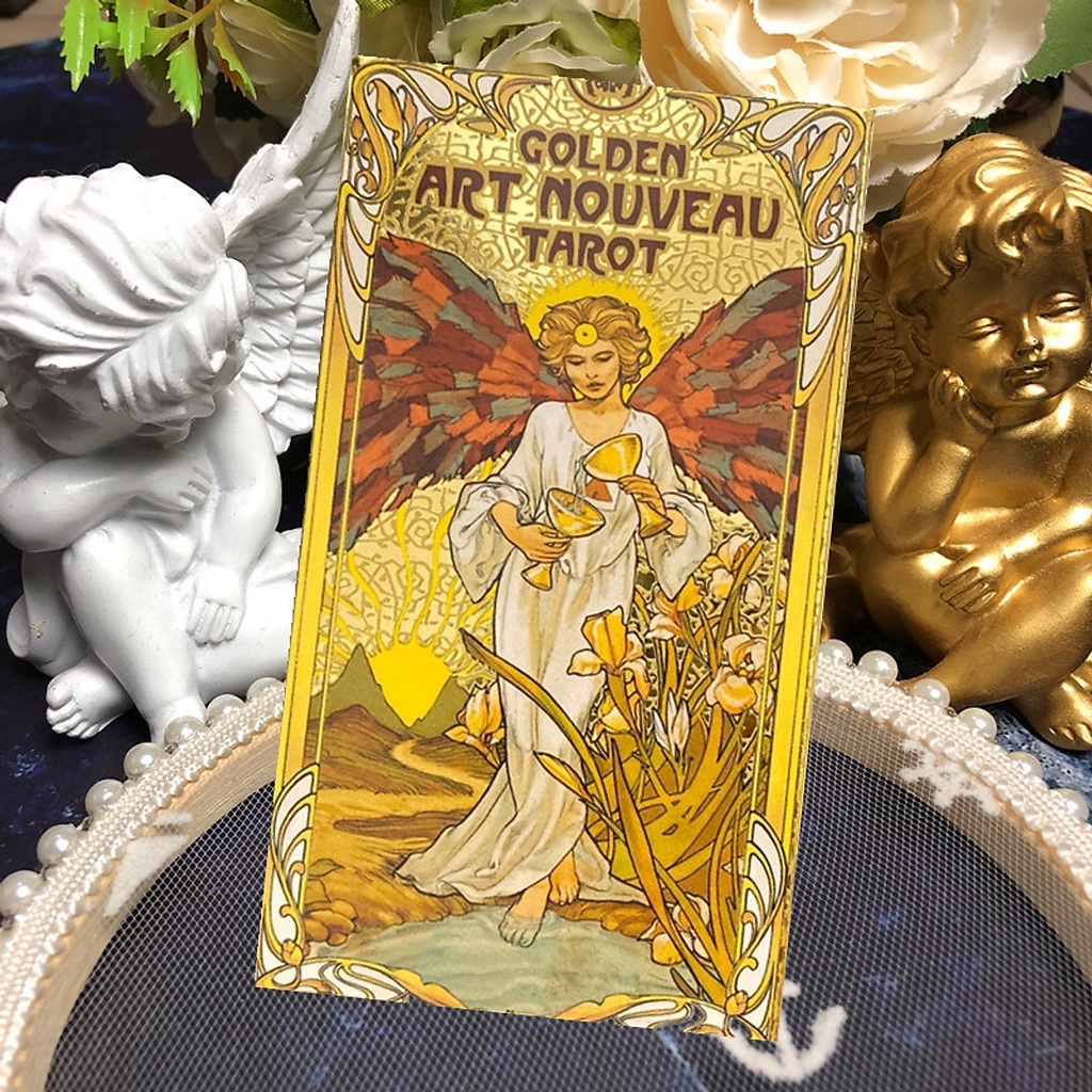 {KÈM QUÀ TẶNG} Bộ Golden Art Nouveau Tarot Bài Bói