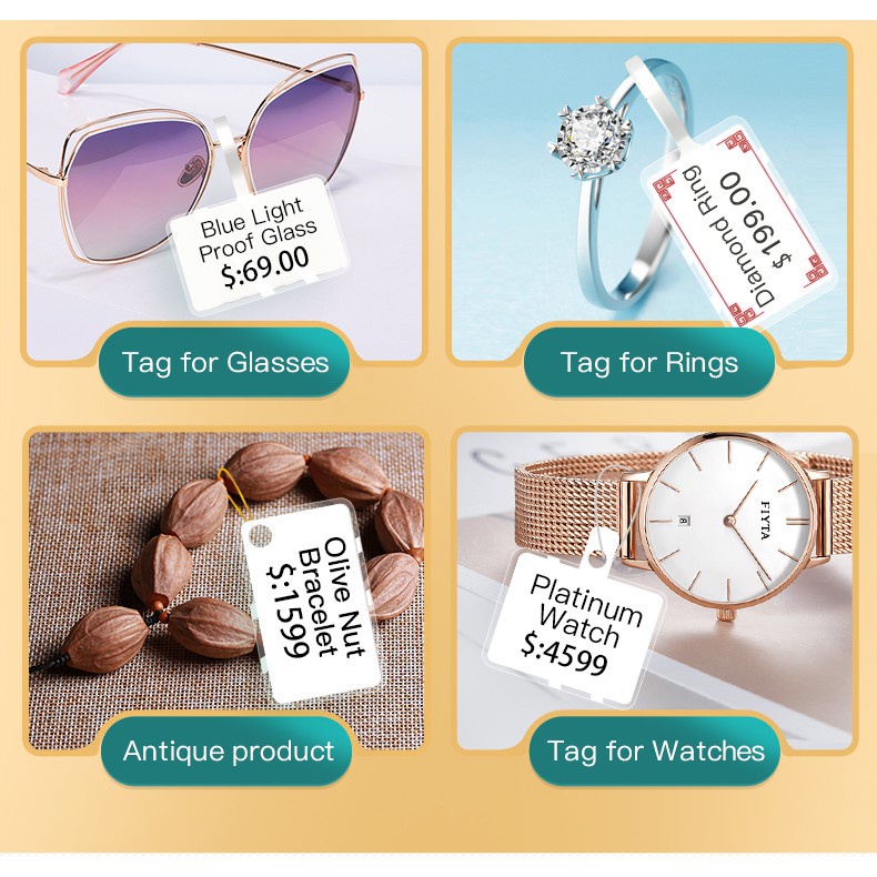 Cuộn giấy dán nhãn in nhiệt NIIMBOT B21/ B3S tự dính chống thấm nước nhiều mẫu tùy chọn