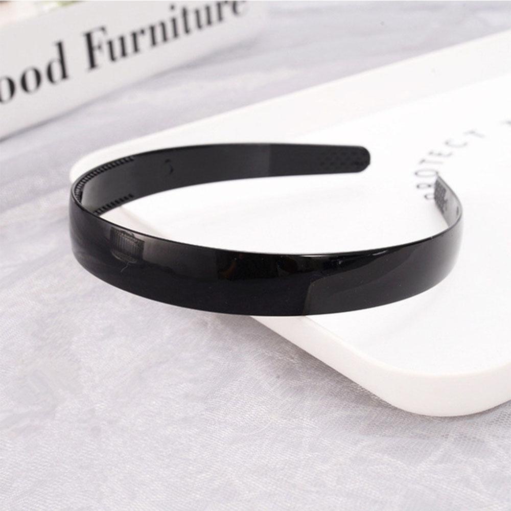 Băng Đô Cài Tóc Màu Đen Gợn Sóng Chống Trượt Thời Trang Unisex