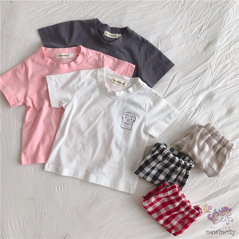 Set Áo Thun Tay Ngắn &amp; Quần Short Cho Bé