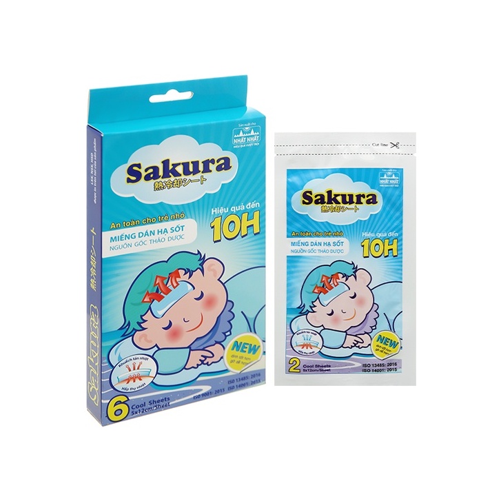 Miếng Dán Hạ Sốt Sakura An Toàn Cho Trẻ Nhỏ