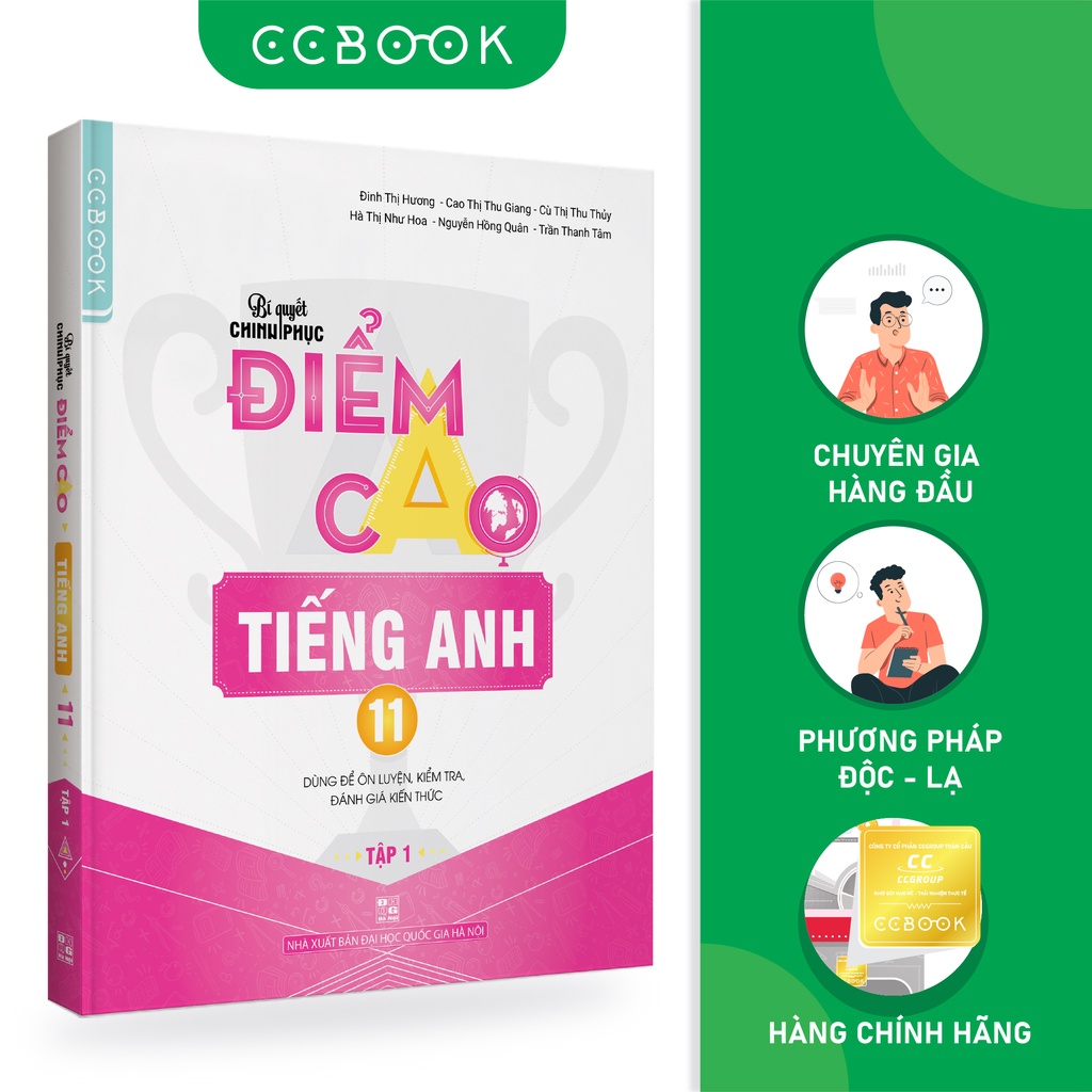 Sách - Bí quyết chinh phục điểm cao tiếng Anh 11 Tập 1  - Tham khảo lớp 11 - Siêu tiết kiệm - Chính hãng CCbook