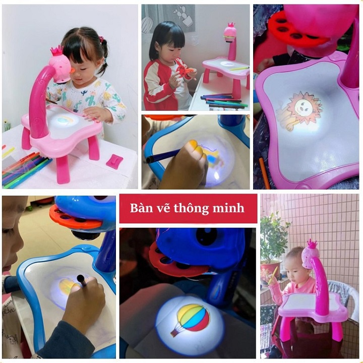 ❤️️ 𝑭𝑹𝑬𝑬𝑺𝑯𝑰𝑷 ❤️️ BỘ BÀN VẼ CÓ ĐÈN CHIẾU❤️️ MÁY CHIẾU VẼ TRANH THÔNG MINH❤️️ CÓ NHẠC CHO BÉ