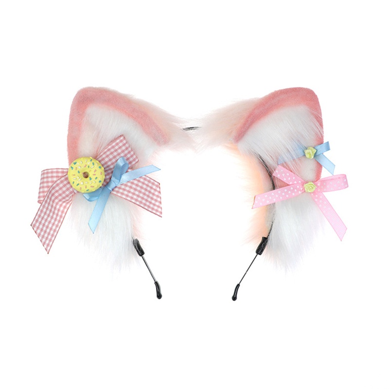 Băng Đô Cài Tóc Hình Tai Thú Bông Đáng Yêu Dành Cho Nữ